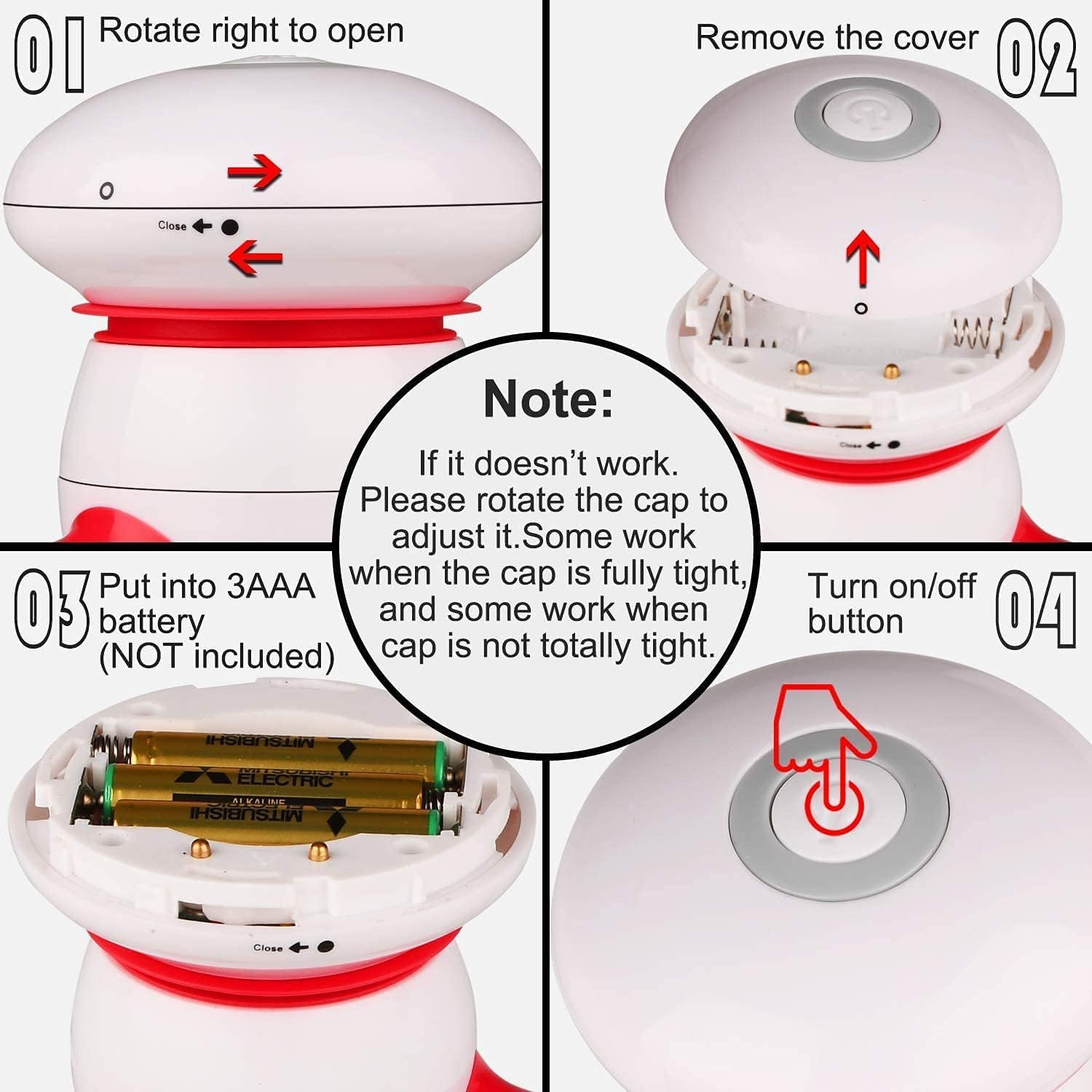 Thumbnail 4 de Mini Cordless Massager 3AAA – Handheld percussion device 💆
