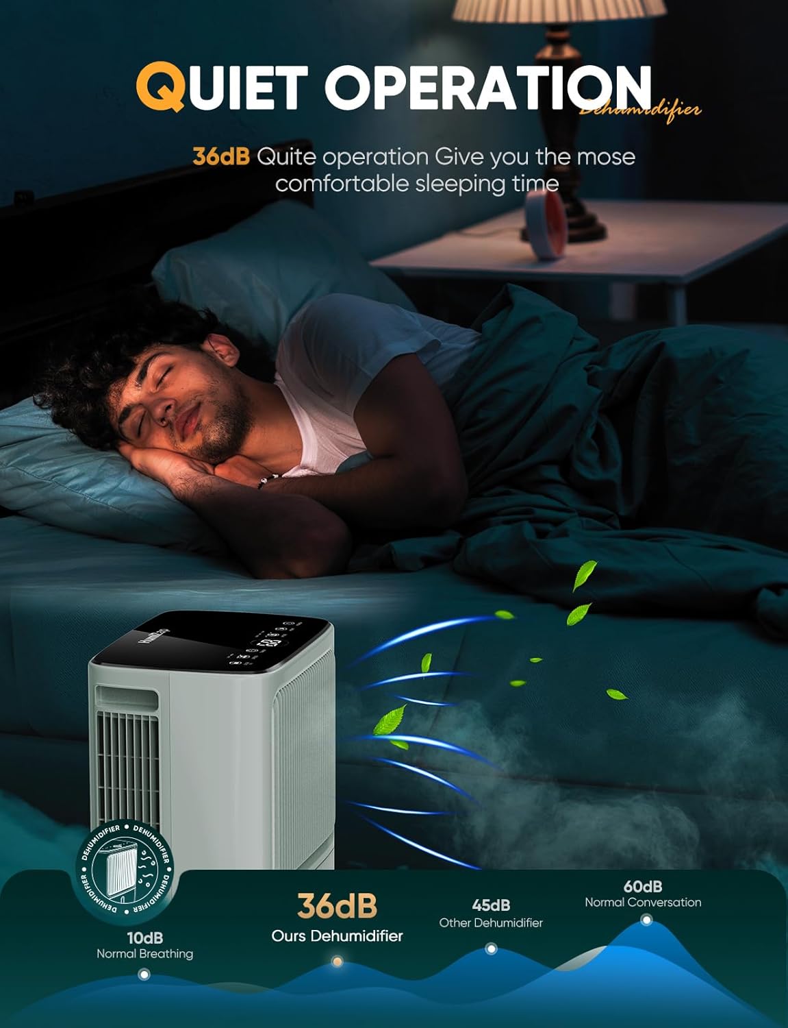 Thumbnail 6 de Dehumidifier for Home Damp with Humidity Display