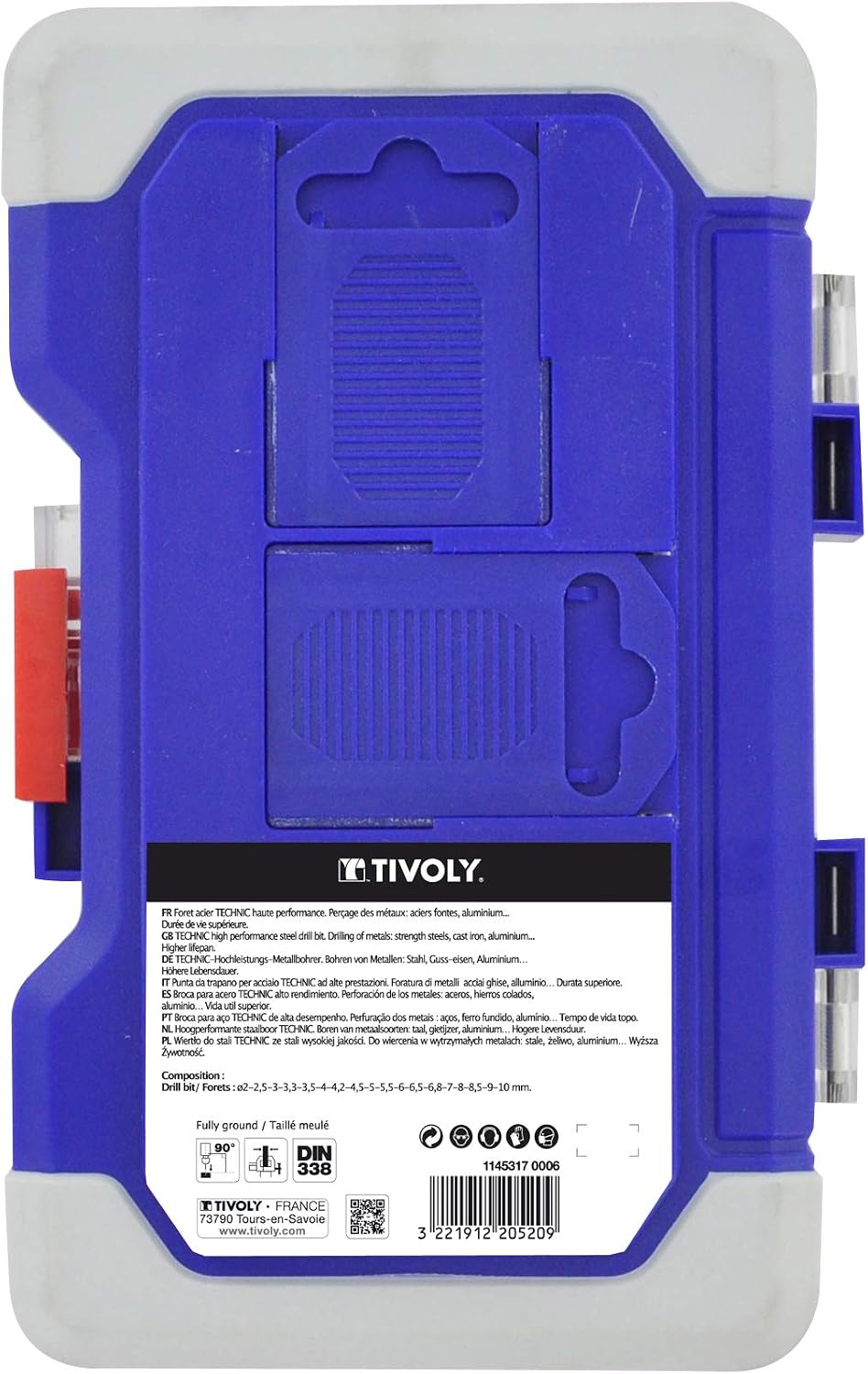 Detalle 2 de TIVOLY Forets métaux HSS 18 pièces