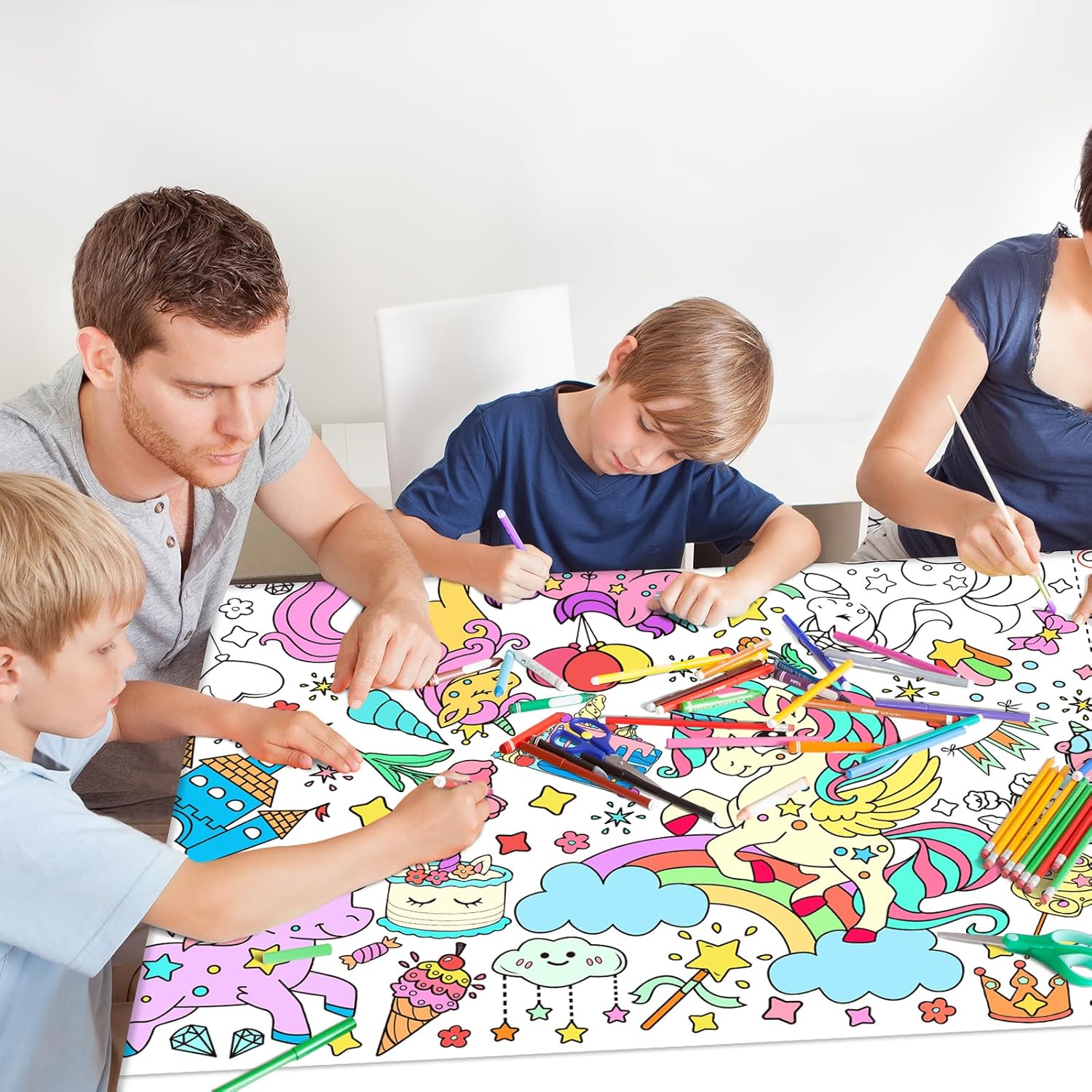 Thumbnail 3 de Gatherfun Unicorns Giant Coloring Poster 31.5x72