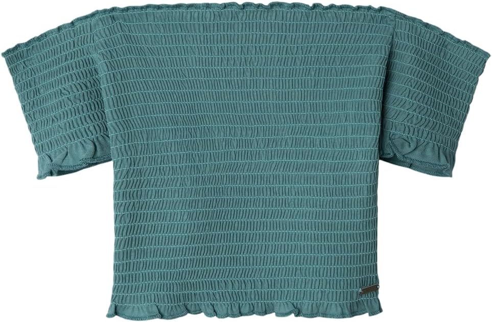 Detalle de Pepe Jeans Georgina T-Shirt Fille – Blouse estivale à épaules dénudées