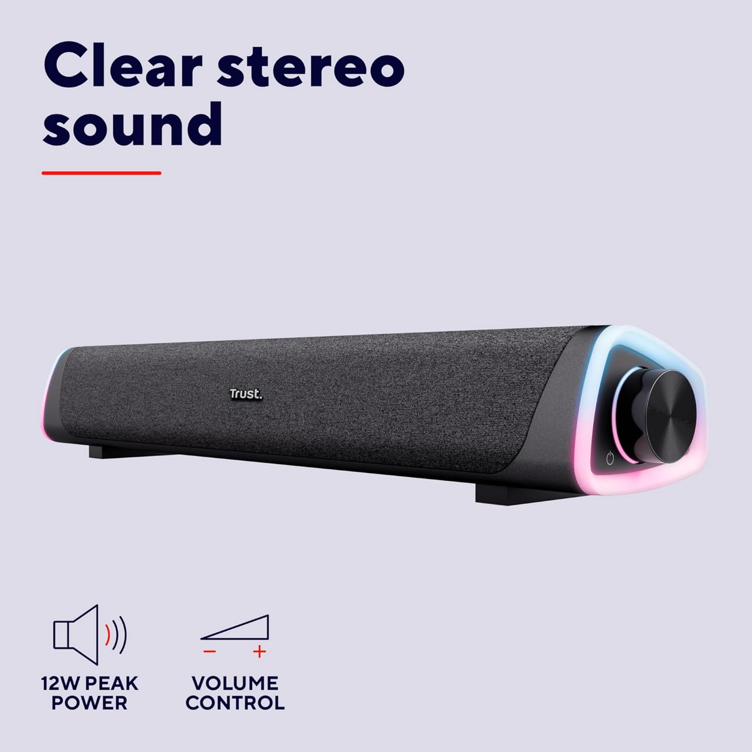 Detalle 1 de Trust Liro 12W Soundbar for PC