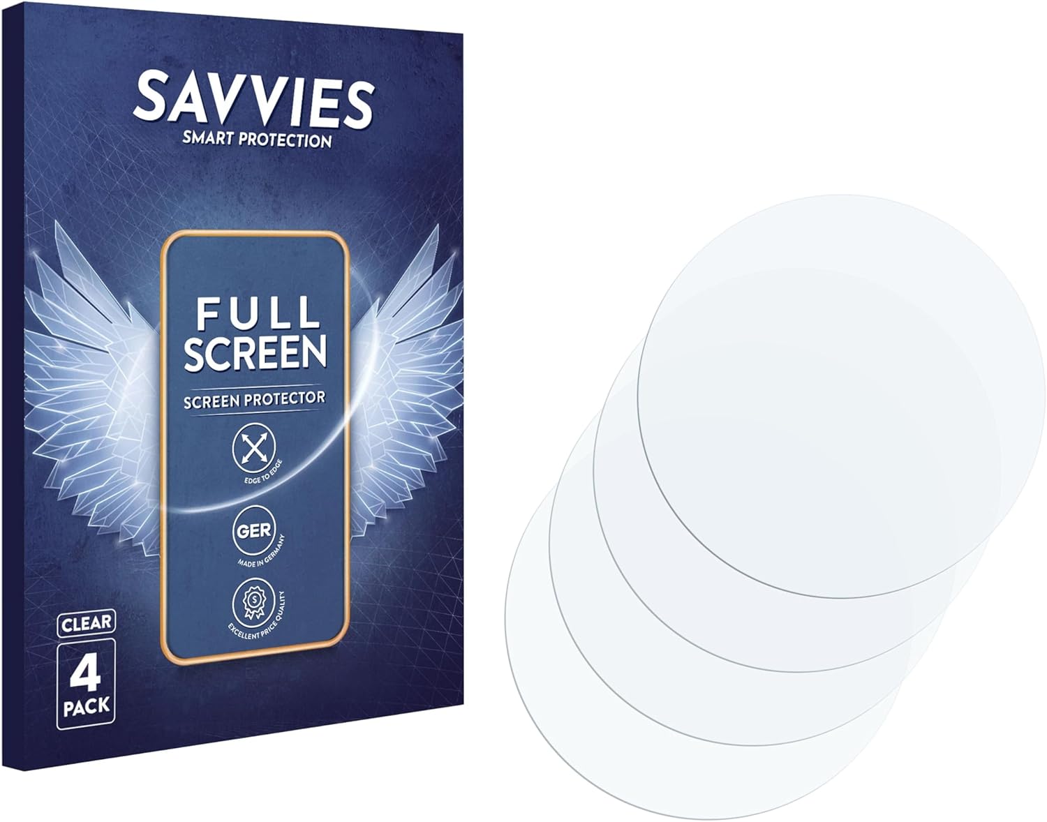 Thumbnail 3 de Savvies 4 Pack Full-Screen Protection Film for Huawei Watch 5 (46 mm) – Edge-to-Edge, 3D Protection