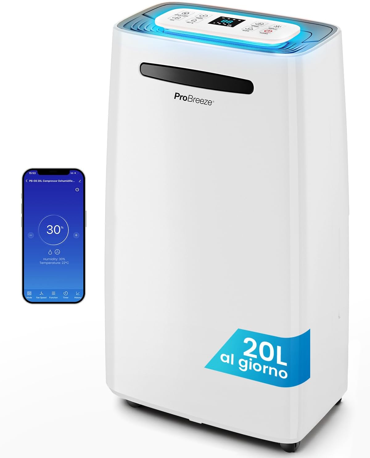 Detalle de Pro Breeze Deumidificatore 20L