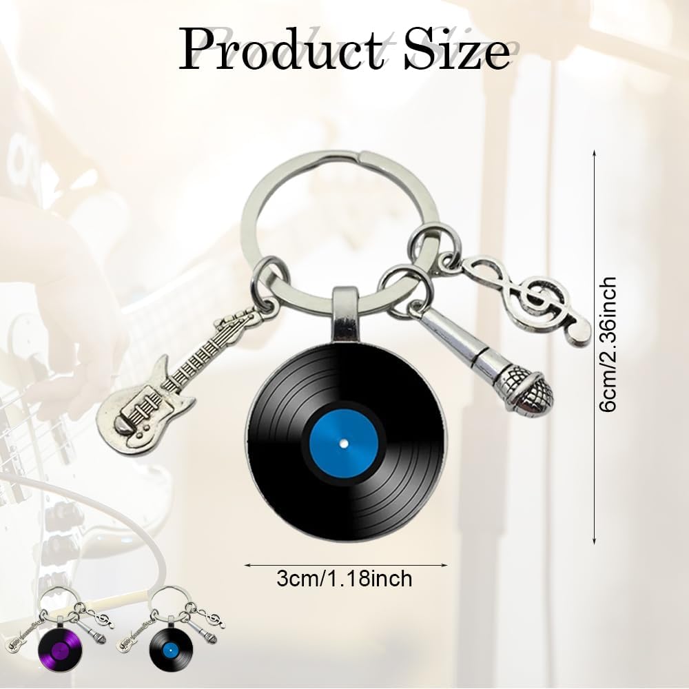 Thumbnail 6 de Elgbiaoxi Vinyl Record Keychains 2 Pack