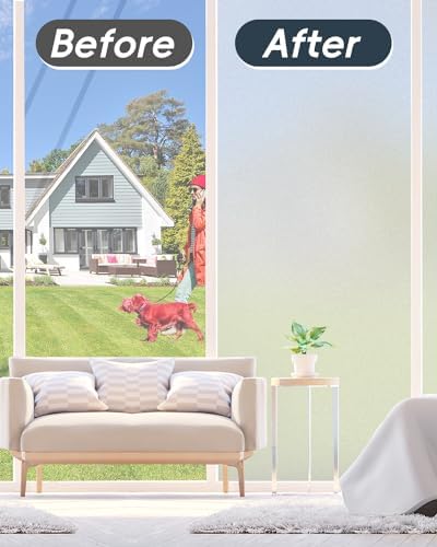 Thumbnail 4 de Frosted Glass Window Privacy Film 23.6"x77" ๐ช