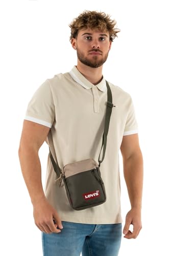 Thumbnail 1 de Bolsa bandolera Levi's Men's Mini Crossbody Solid (Red Batwing), 1,6 L