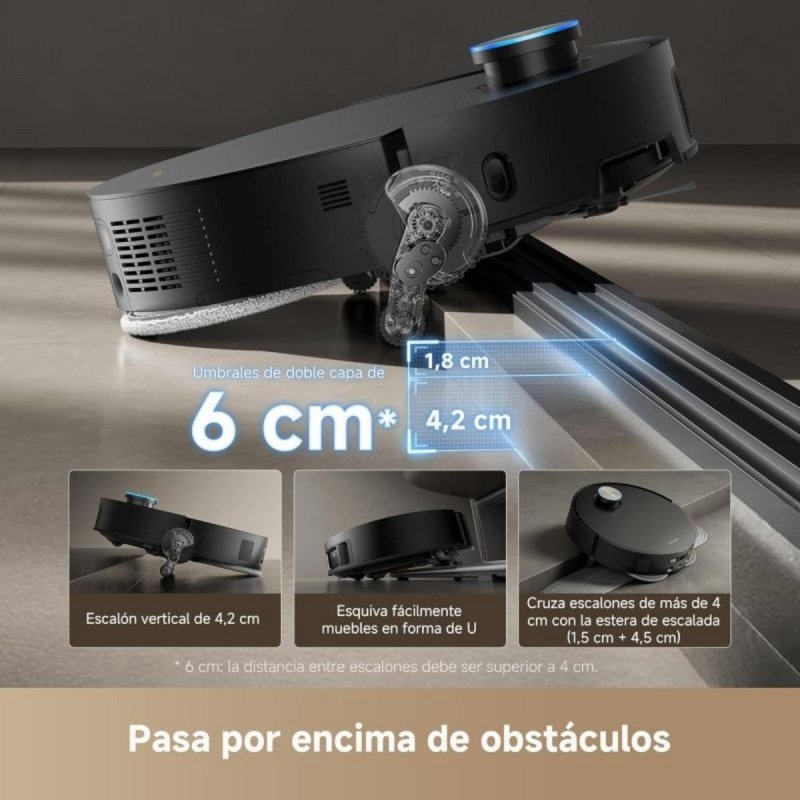Detalle de Dreame X50 Ultra Complete: Robot Aspirador con Fregado, Autovaciado y UV en Negro