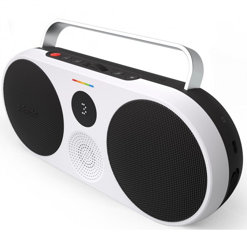 Detalle 2 de Polaroid P3 Music Player: Altavoz Portátil Bluetooth Negro, con dial analógico y diseño boombox