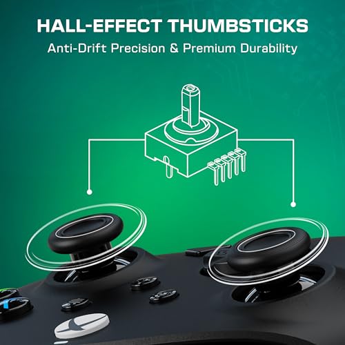 Detalle de Turtle Beach Rematch Core Black Wired Gaming Controller with Audio Controls – Hall-Effect Sticks, Rumble Motors, Xbox & PC licensed