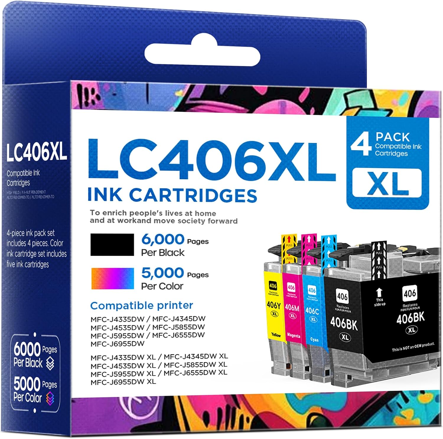 Detalle de LC406XL Compatible Ink Cartridges