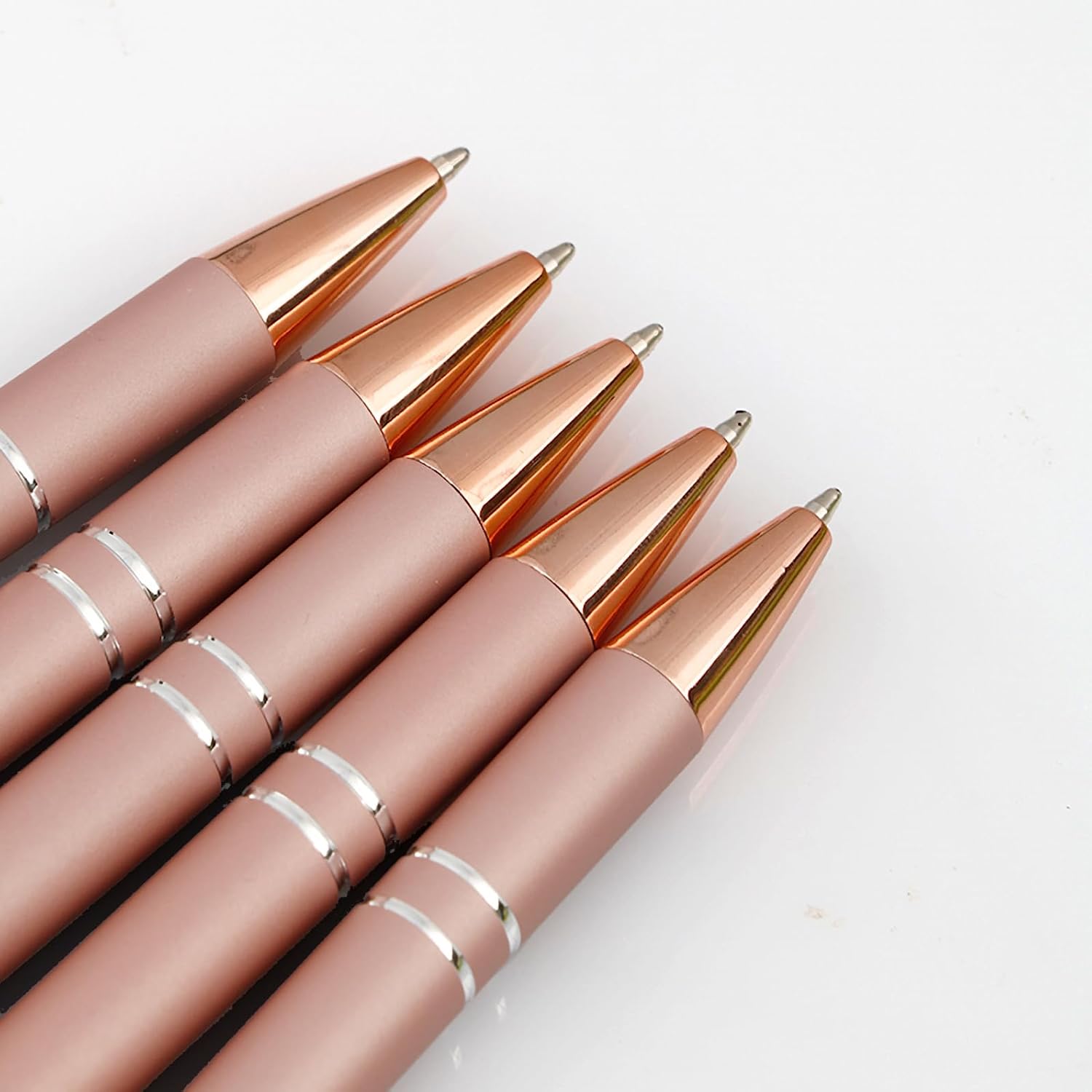 Thumbnail 6 de YOXMJDB 1 Rose Gold Metal Ballpoint Pens, 6-Piece Set, 1.0mm Black Ink
