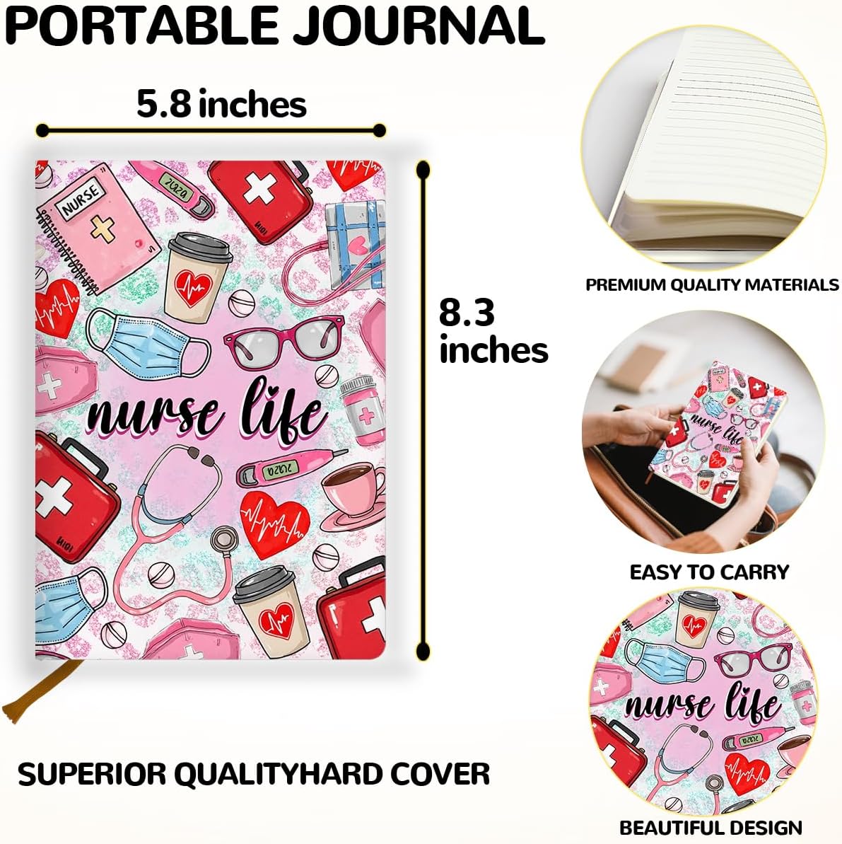 Detalle 2 de Doctor Nurse Journal, 200 Pages