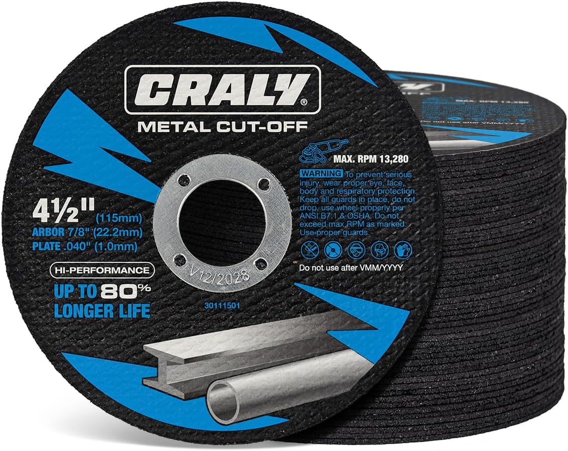 CRALY 4-1/2 Inch Cut-Off Wheels 50-pack 🛠