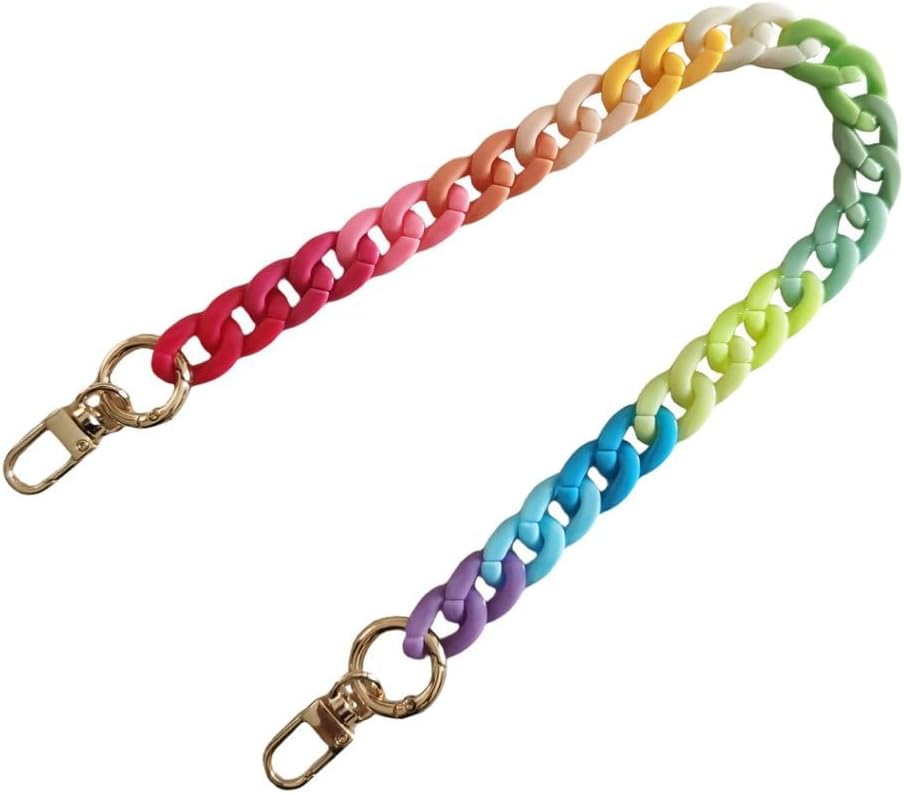 Detalle 2 de Hongvarey Acrylic Chain Strap for Handbags, Detachable DIY Replacement