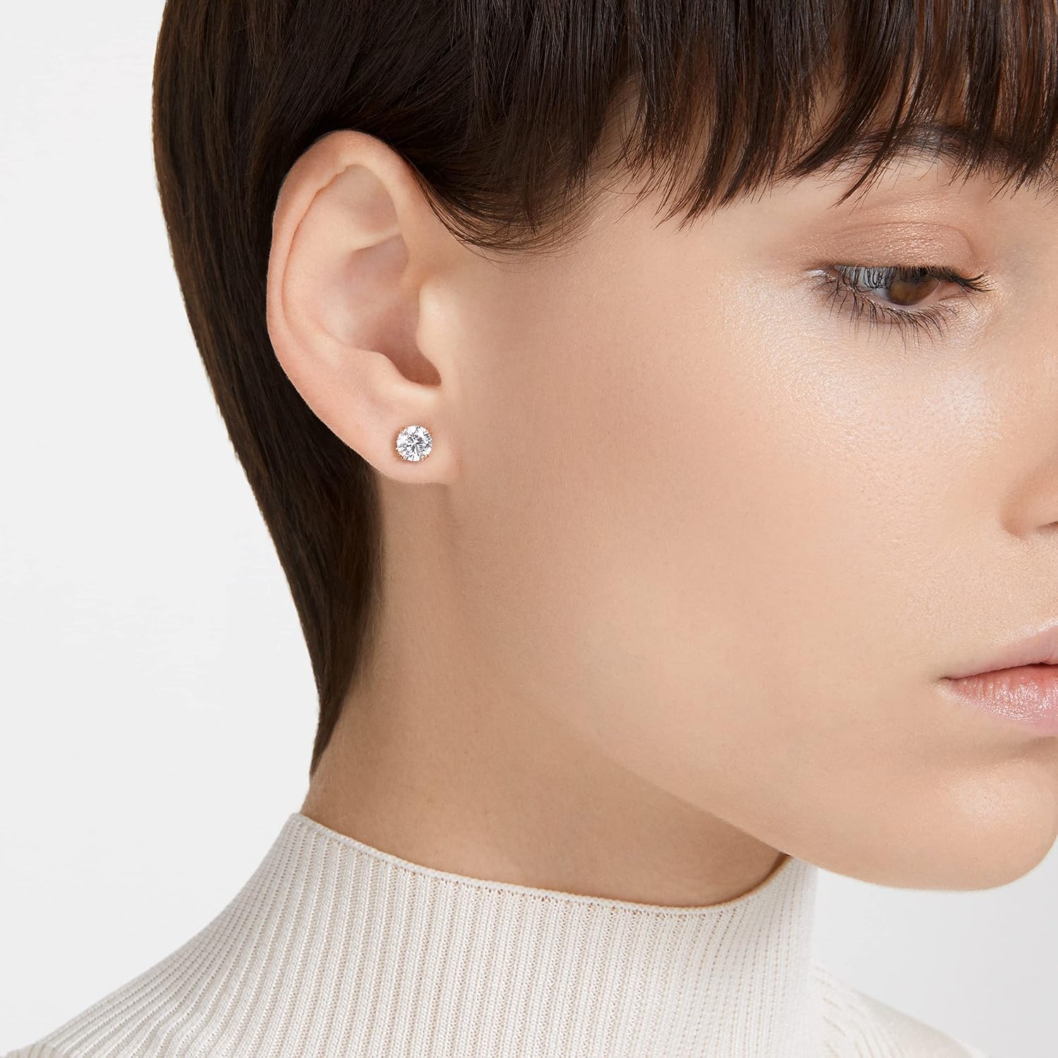 Detalle 2 de Swarovski Stilla Ohrringe Rosé Vergoldete Ohrstecker