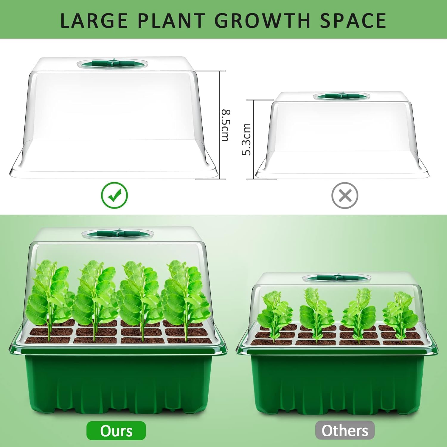 Thumbnail 1 de YAUNGEL Seed Trays 120-cell 10 pack for seedlings 🌱