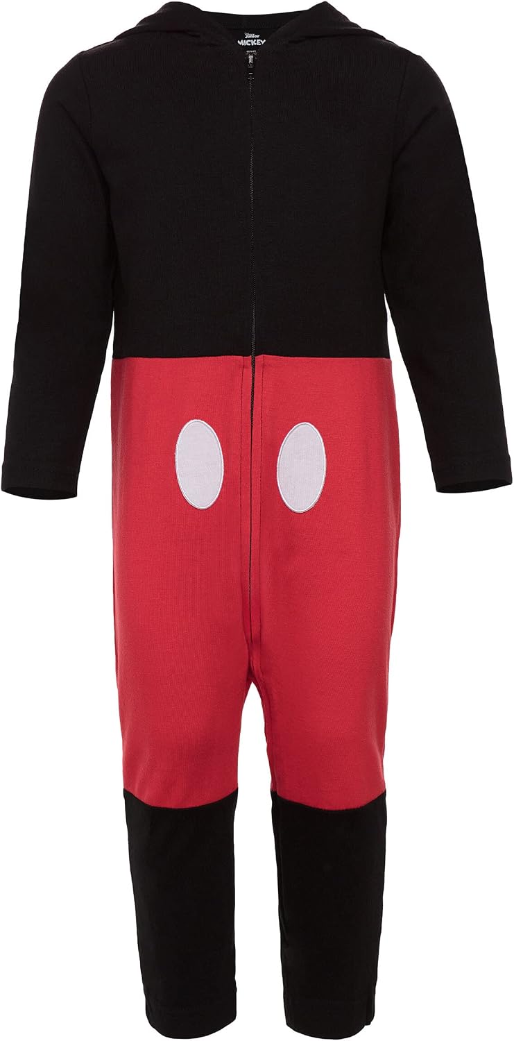 Detalle de Disney 6N7725MM Mickey Mouse Hooded Coverall with Jersey Fabric and Chin Guard