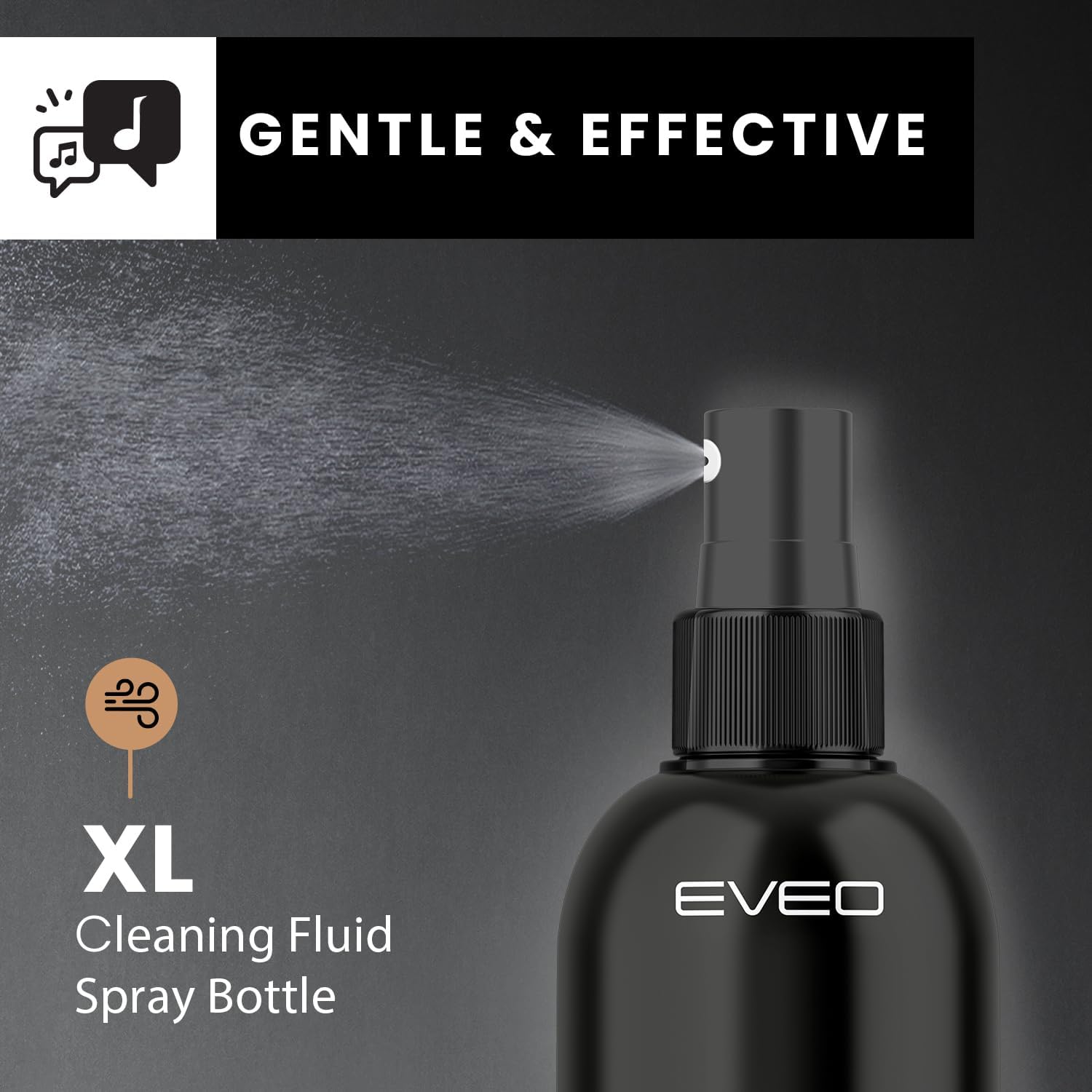Thumbnail 6 de EVEO Vinyl Record Cleaning Kit (4in1) with XL Velvet Brush, 4oz Cleaner, Duster & Stylus Gel