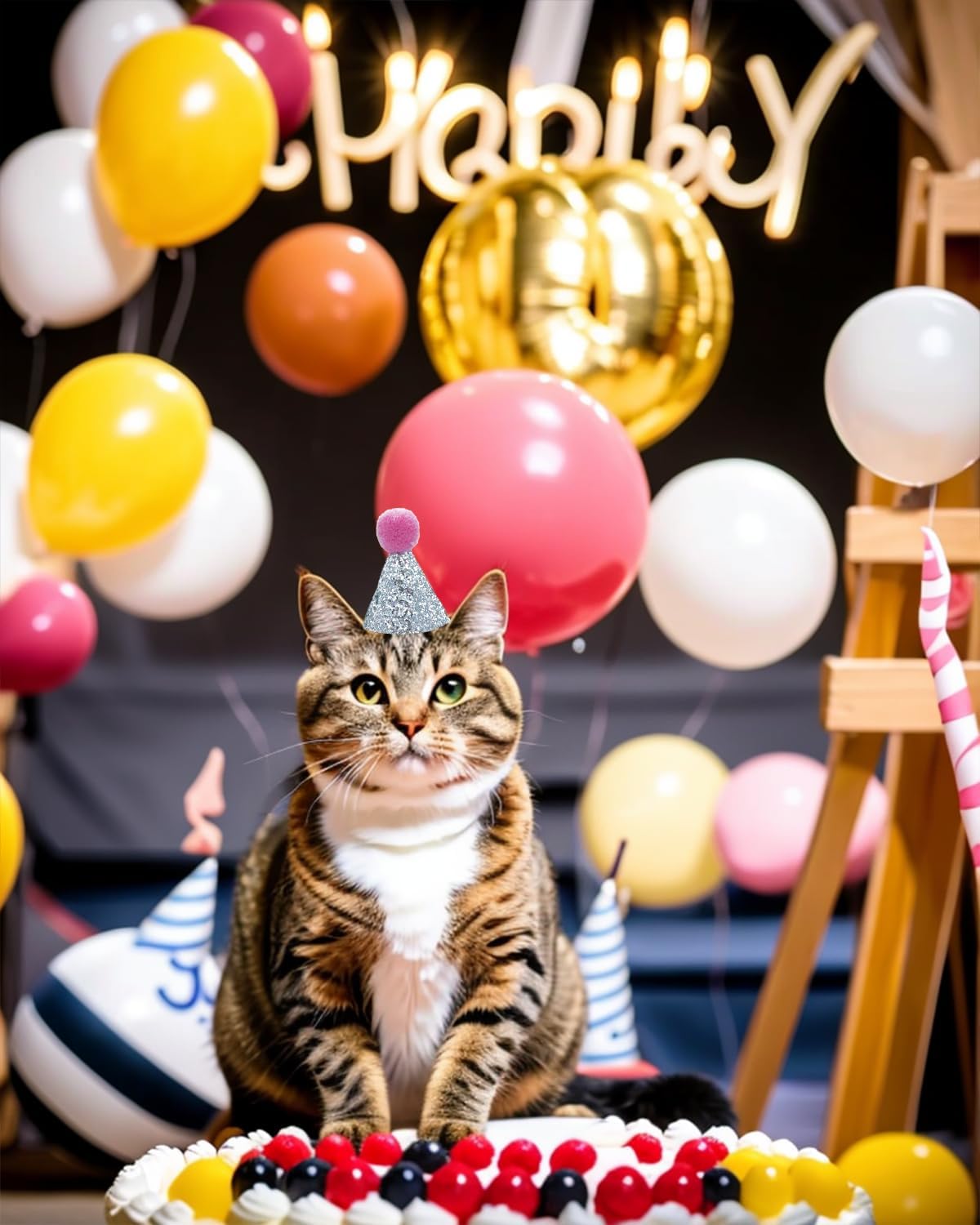 Detalle de BIPY 10 Pack Mini Party Hats for Toy Animals