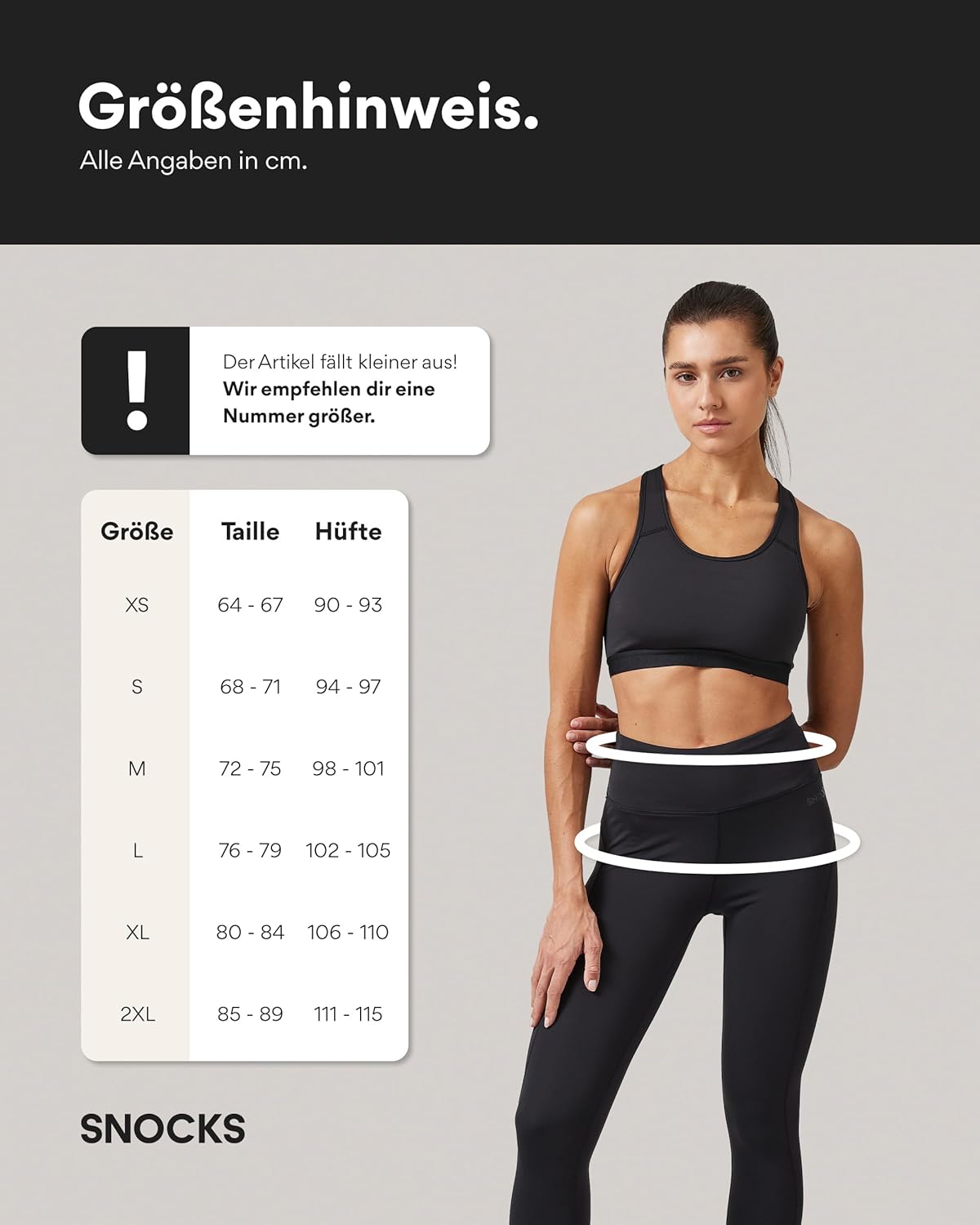 Thumbnail 1 de Snocks leggings lunghi da donna a vita alta per sport: opachi, super elasticizzati e anti-quat