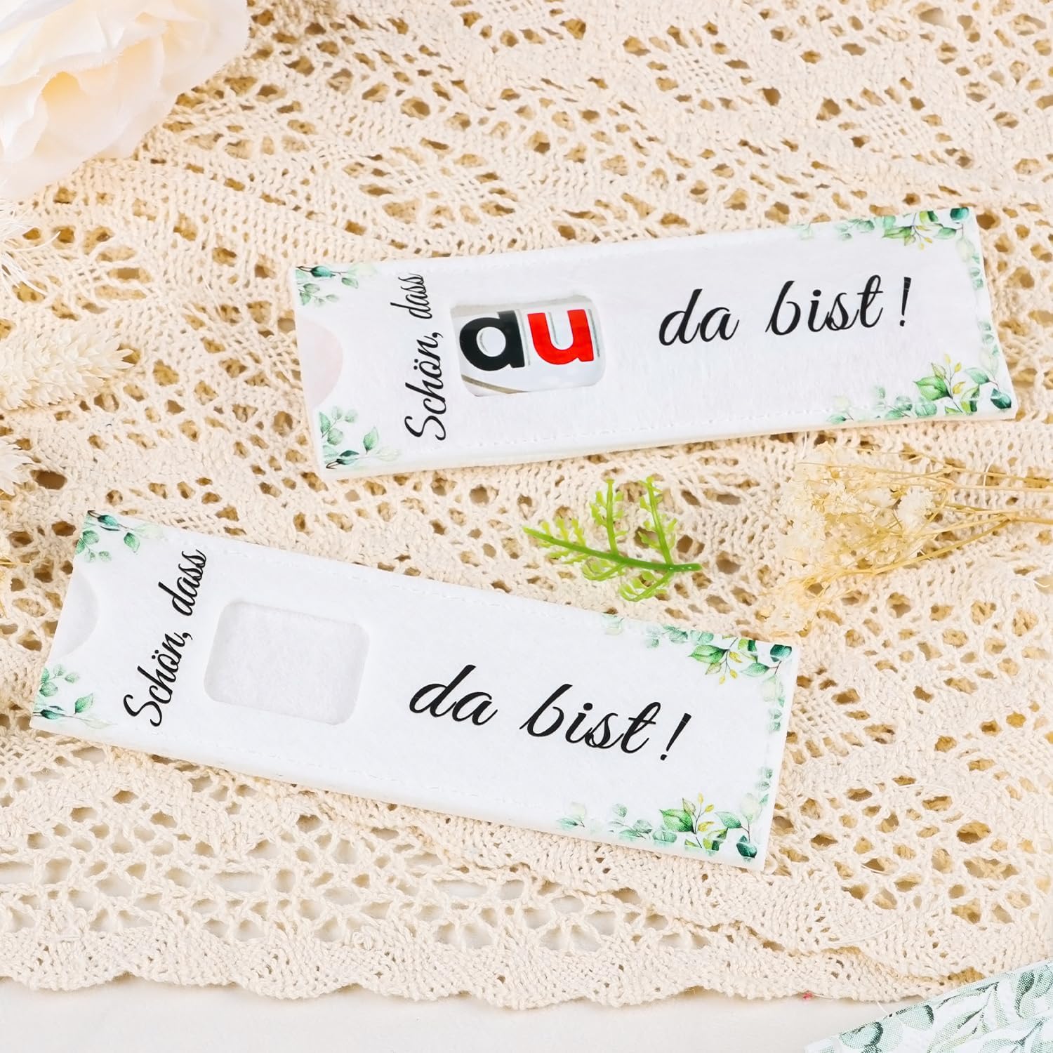 Thumbnail 3 de Giftota 12-teiliges Geschenkset „Schön, dass du da bist“ (ohne Schokolade) im Eukalyptus-Design