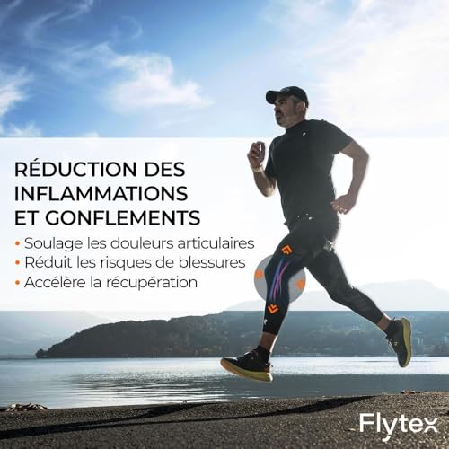 Thumbnail 1 de Flytex Maintiens de Compression V2 — GenouXL: Soulagement et Protection pour Running, Randonnée, Vélo et Fitness