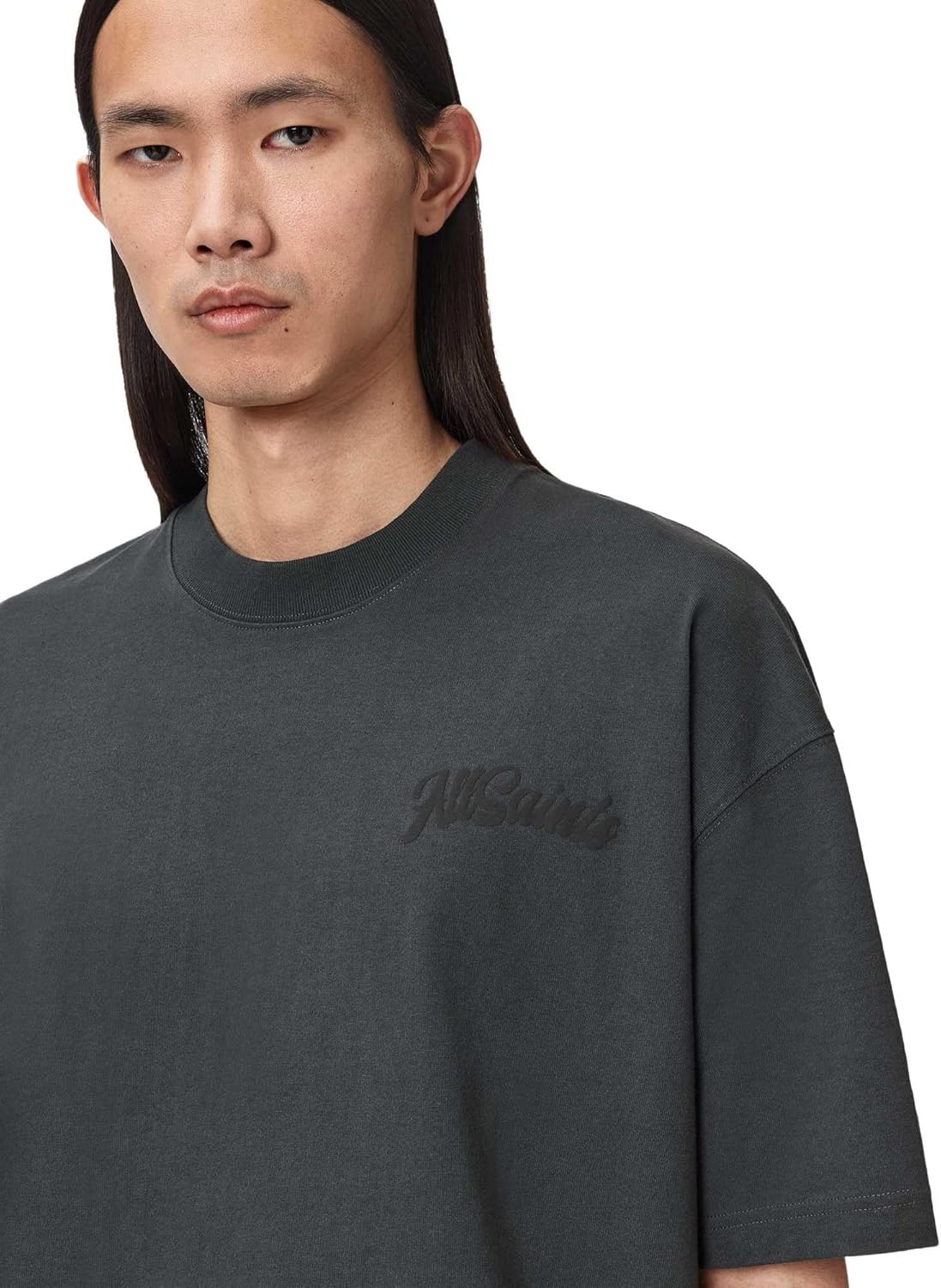Thumbnail 3 de Allsaints Odyssey SS Crew T-Shirt da uomo con girocollo e vestibilità oversize