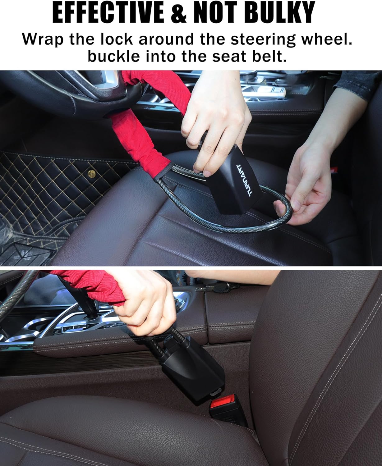 Detalle de Universal Steering Wheel Seat Belt Lock