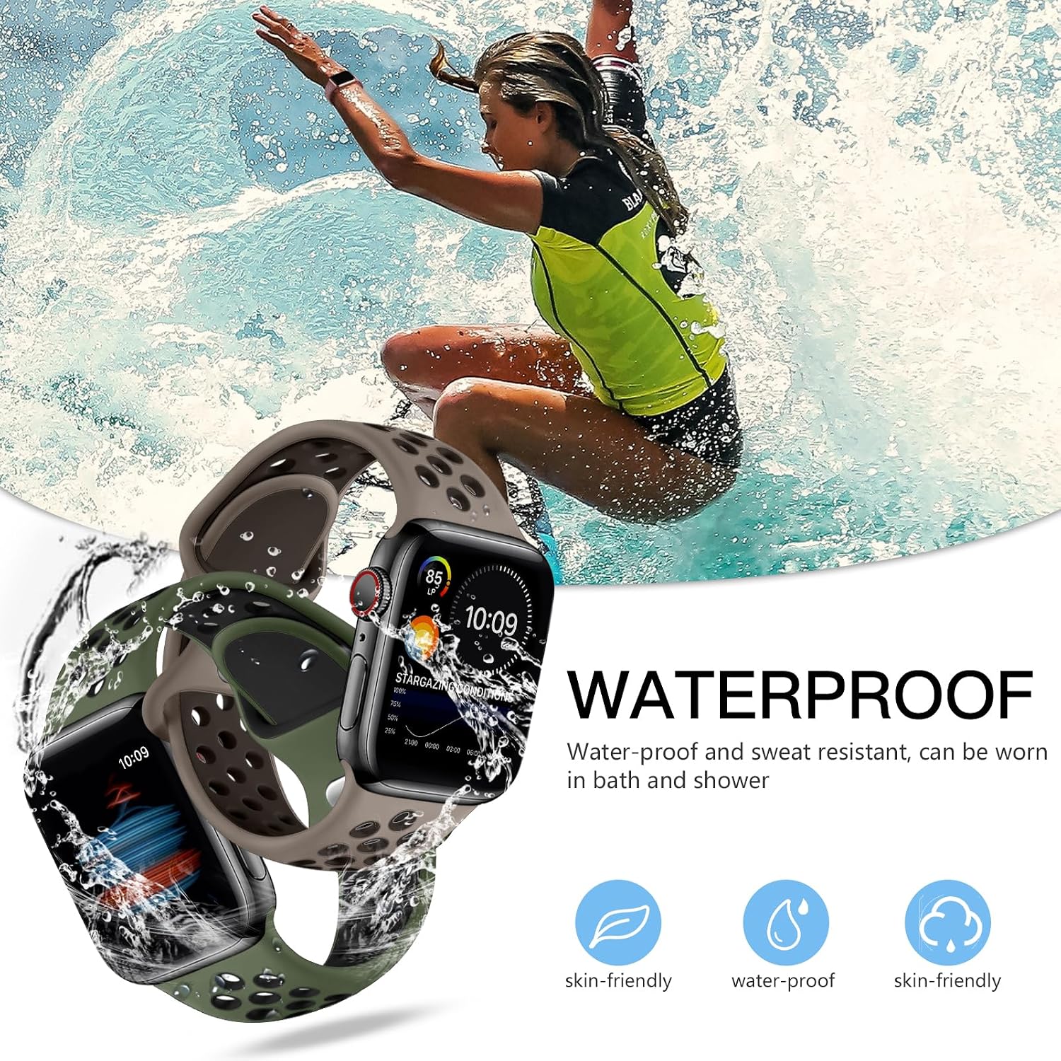 Detalle de Adorve Apple Watch Sport Bands 4-Pack