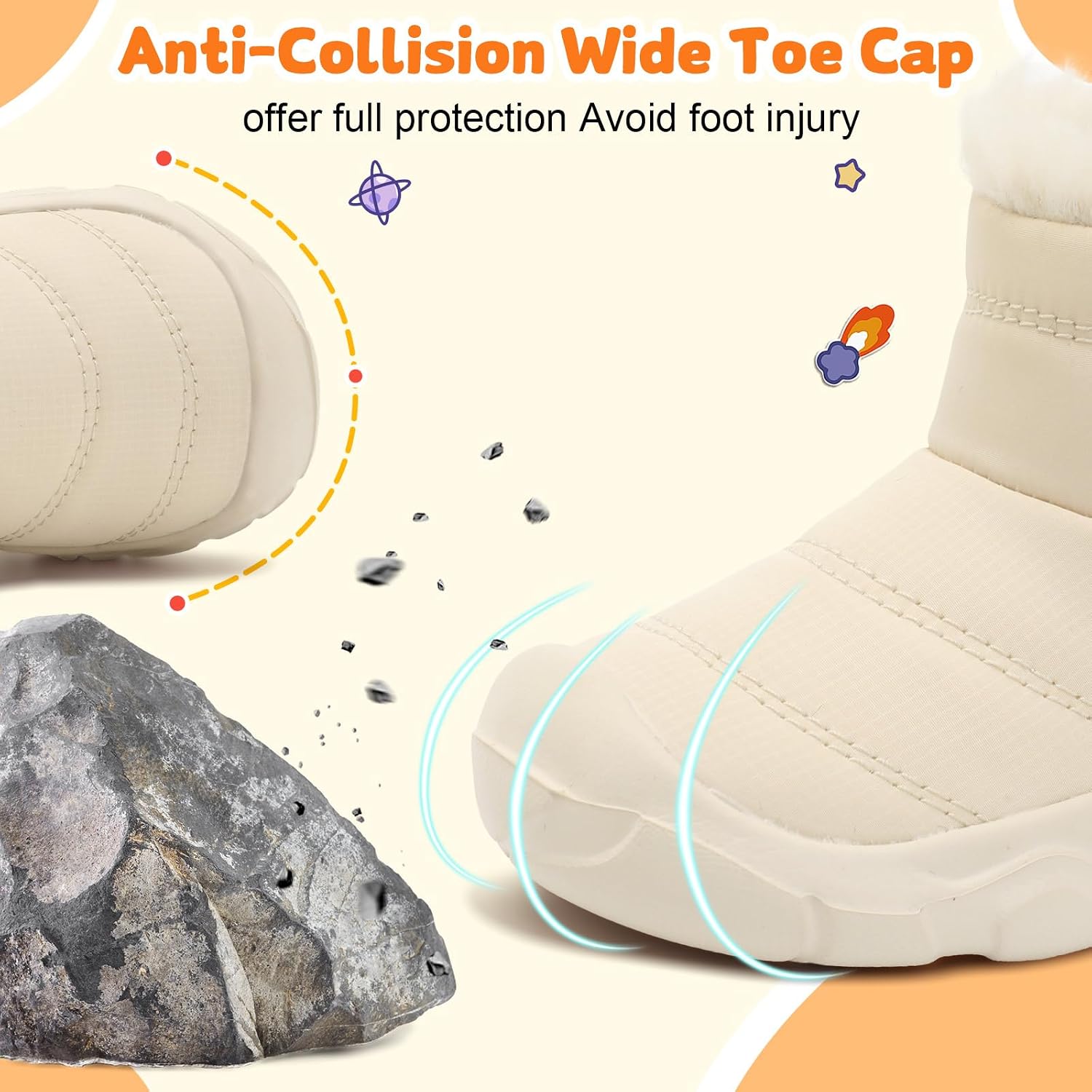 Detalle de Scurtain Toddler Winter Boots with Polyester Upper