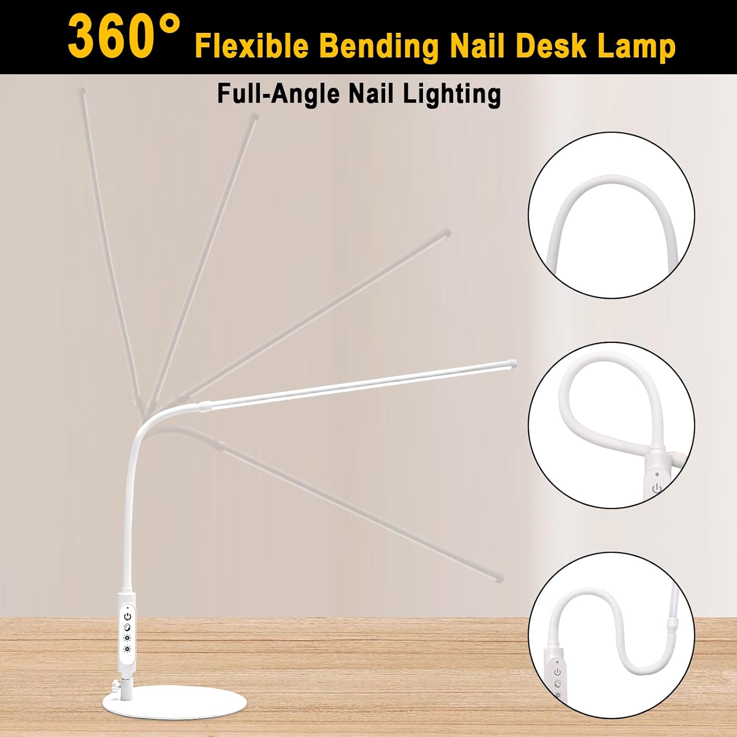 Thumbnail 3 de CGBE Lampada da Tavolo per Unghie 60 cm: Illuminazione flessibile e neutra per manicure