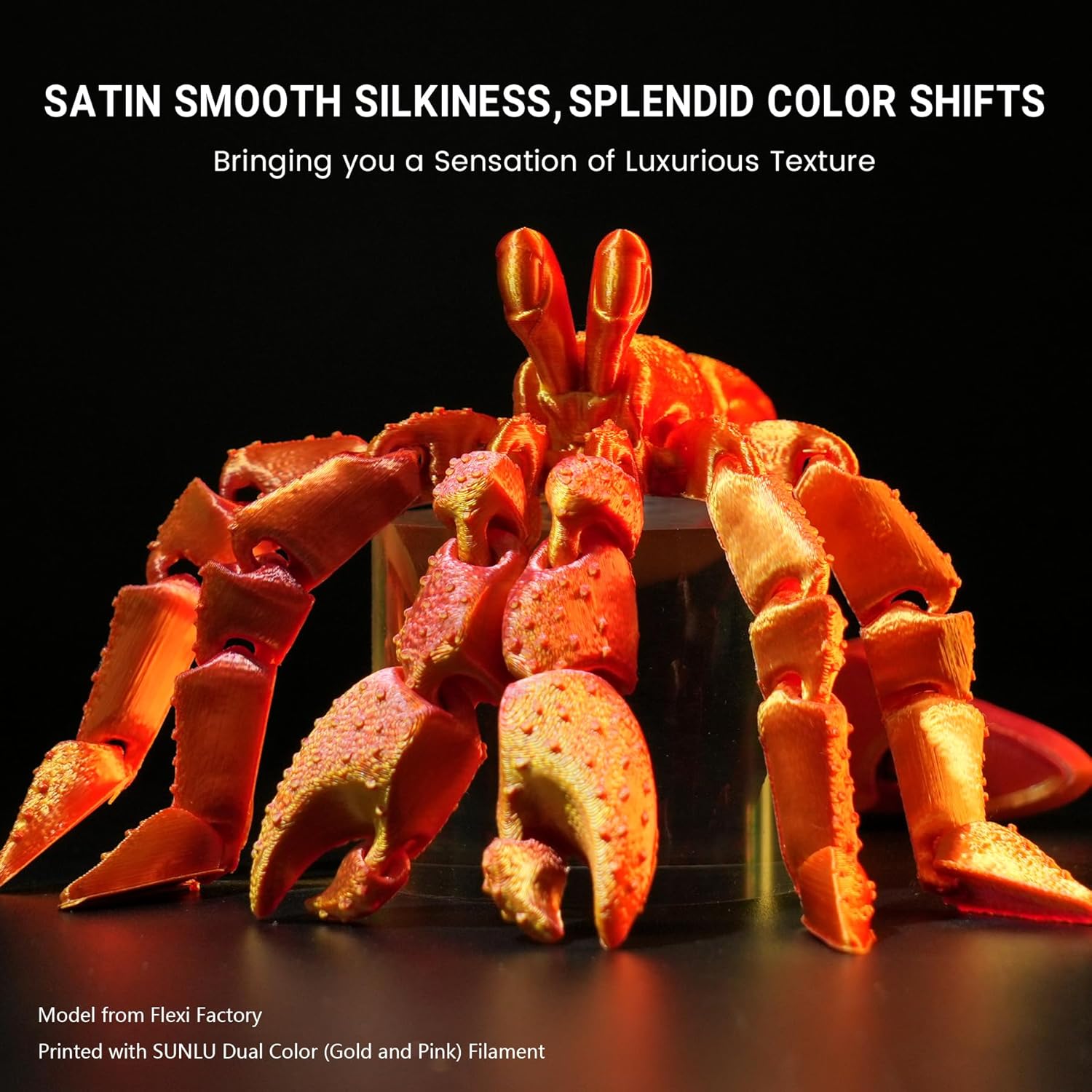 Thumbnail 4 de SUNLU Silk Triple Color PLA Plus Filament - 1.75mm, 1kg Spool