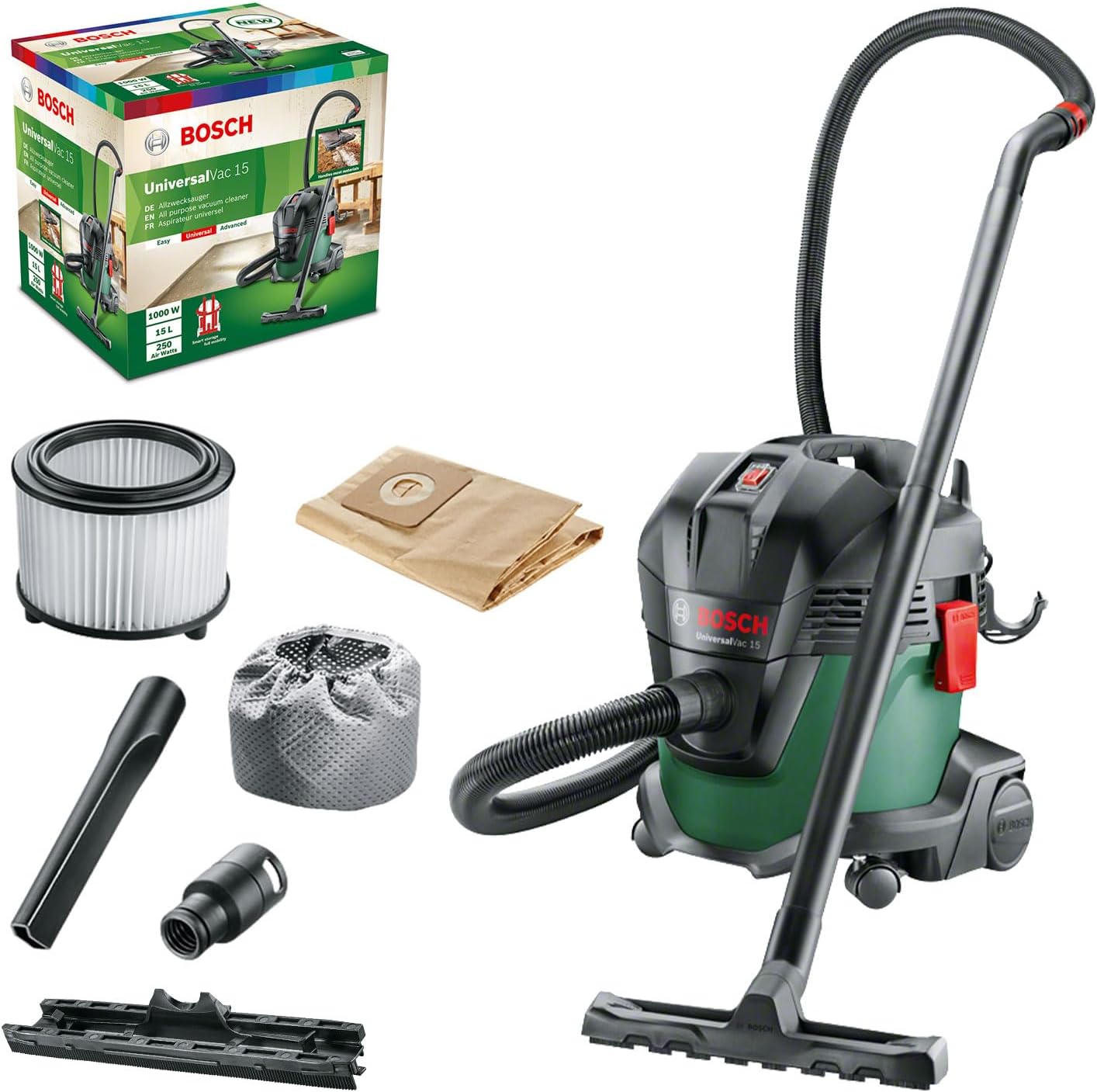 Detalle de Bosch UniversalVac 15 Nass- und Trockensauger 🧹
