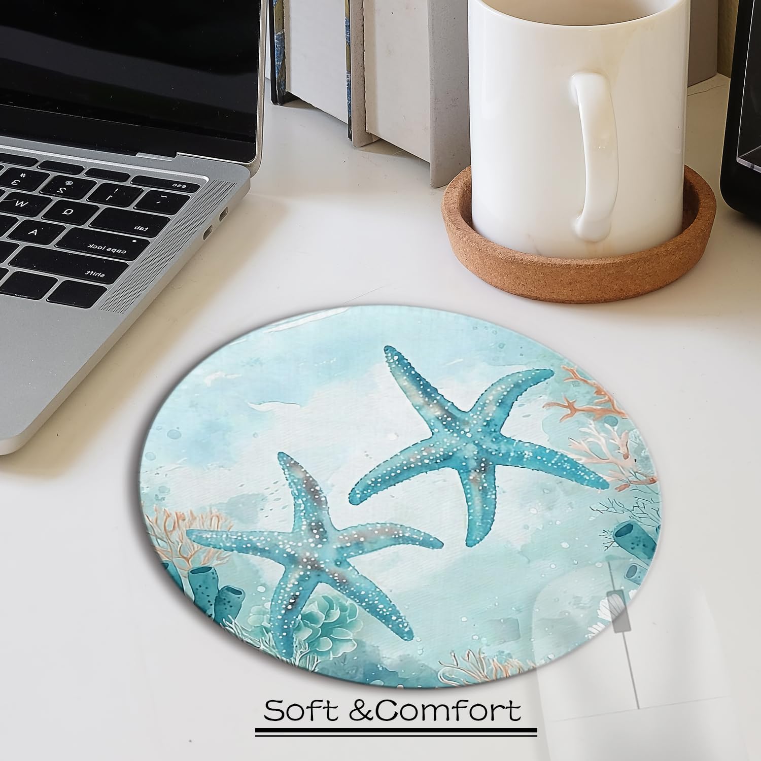 Detalle de GDJIEGBC Sea Starfish Mouse Pad 7.9 x 7.9 Inch