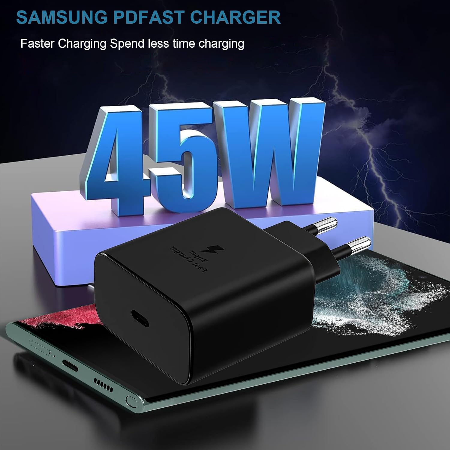 Thumbnail 6 de Samsung 45W USB-C Caricatore Super Fast