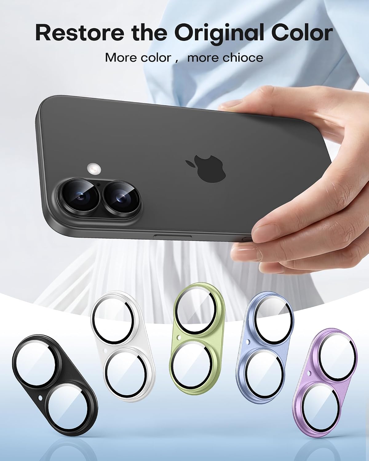 Thumbnail 6 de TAURI 2 Pack for iPhone 17 Camera Lens Protector – Full Coverage, Military-Grade Shatterproof