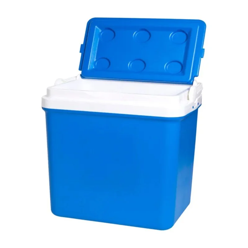 Thumbnail 1 de Nevera Portátil Klack 30L para Camping y Playa – Azul, asa resistente y cierre hermético