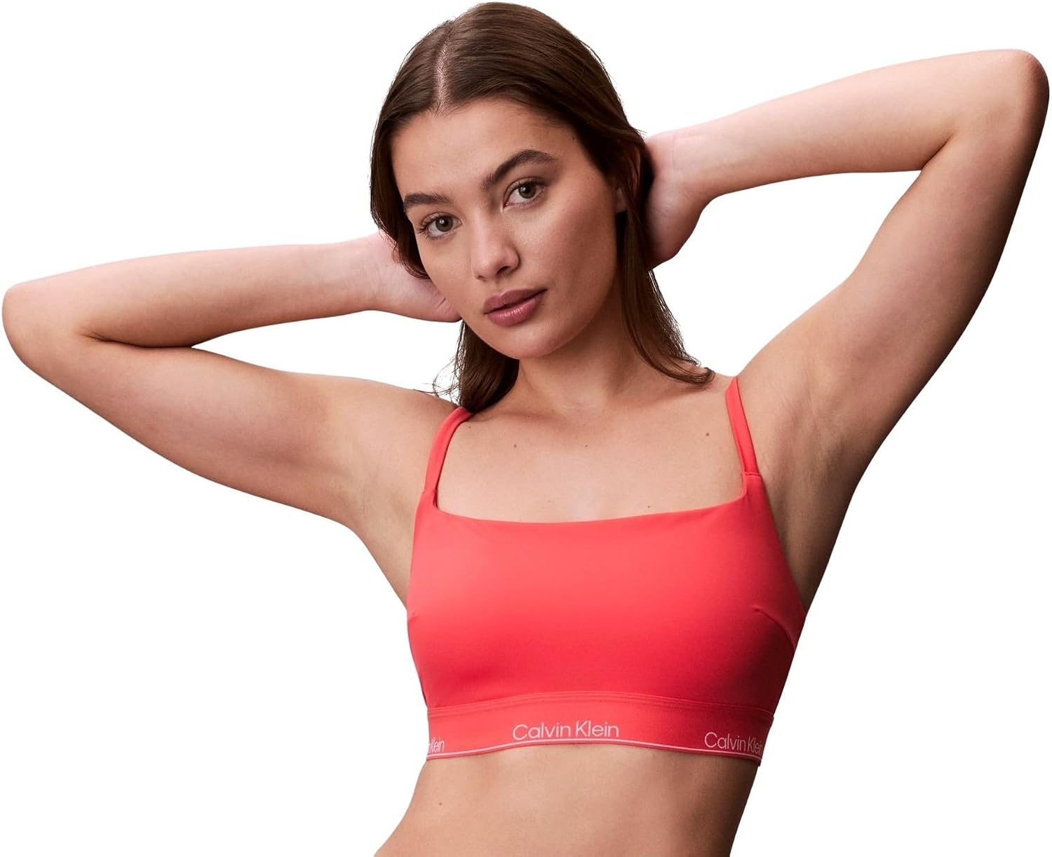 Detalle de Calvin Klein Square Neck Bralette Lv00q61130 – Top da bagno femminile