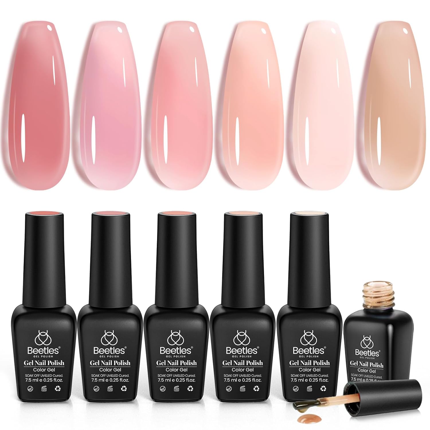 Thumbnail 6 de Beetles Jelly Gel 6 Colors Nail Set 💅