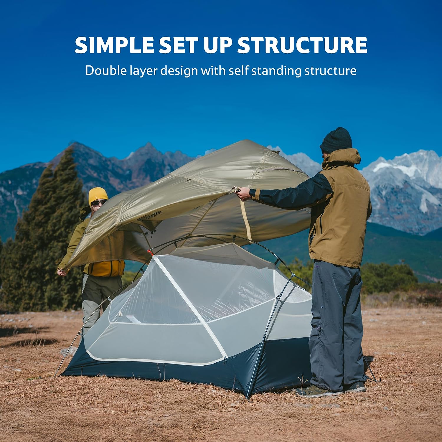 Thumbnail 6 de Naturehike Mongar UL trekkingtent voor 2 personen, nylon en PU-waterdicht