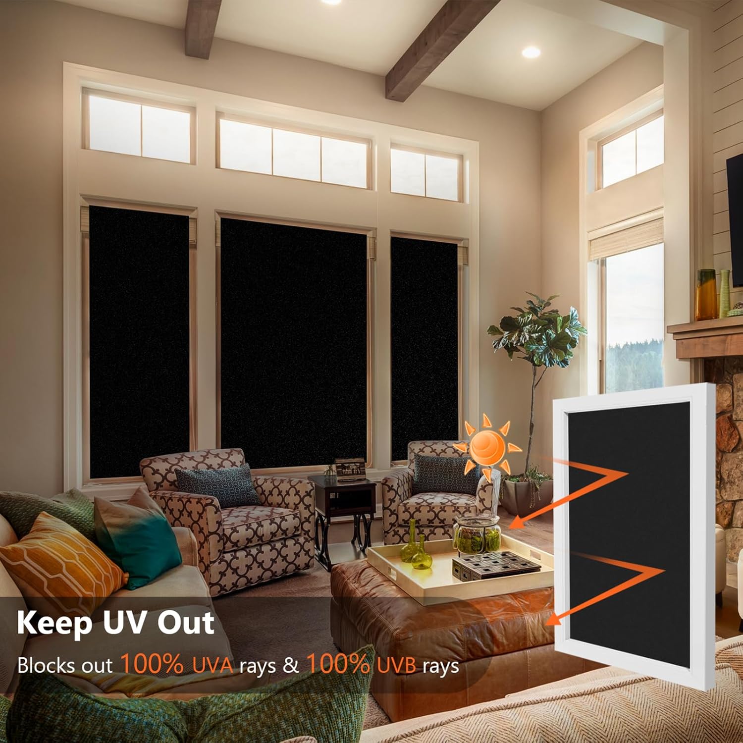 Thumbnail 2 de Kromapolis Blackout Window Film 17.5" x 78.7