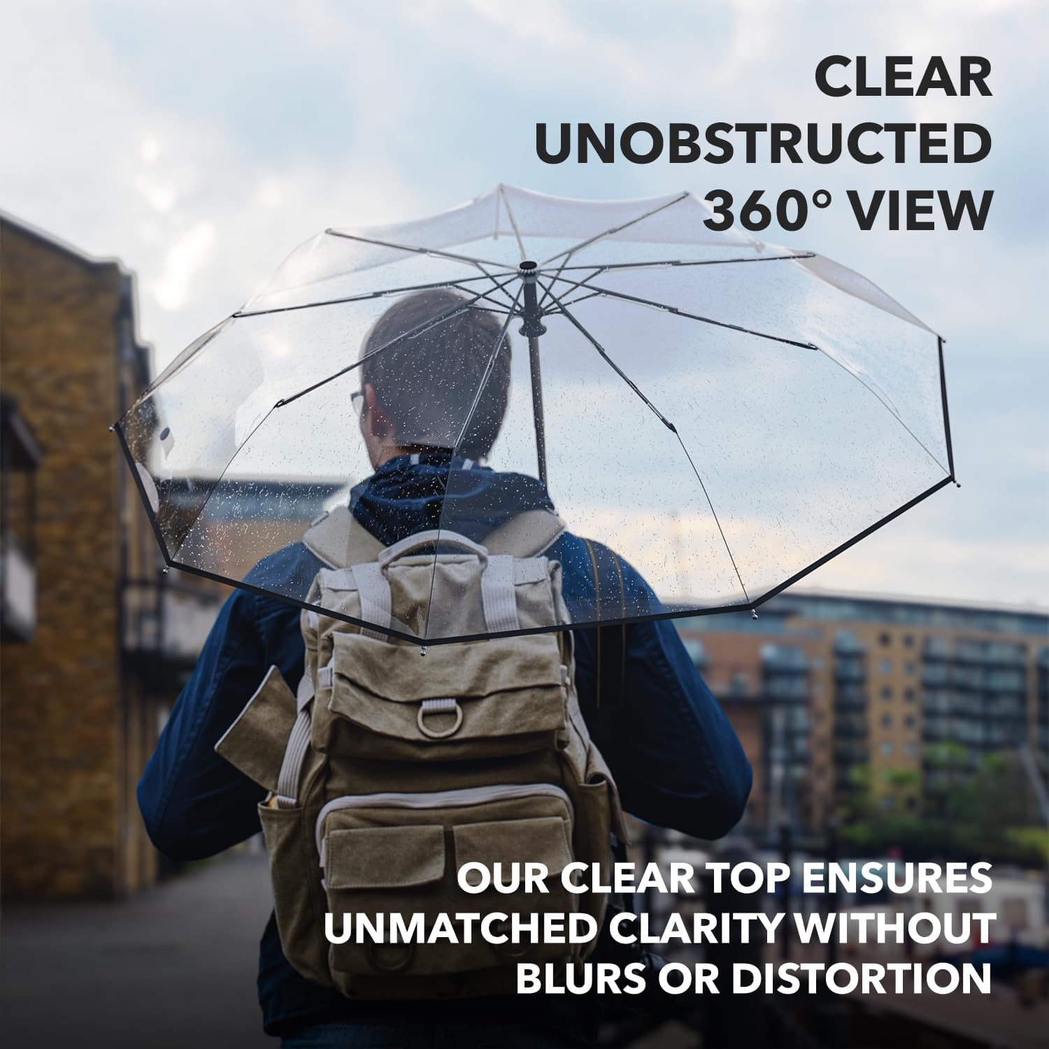 Thumbnail 1 de REPEL Windproof Travel Umbrella 85MPH ☂