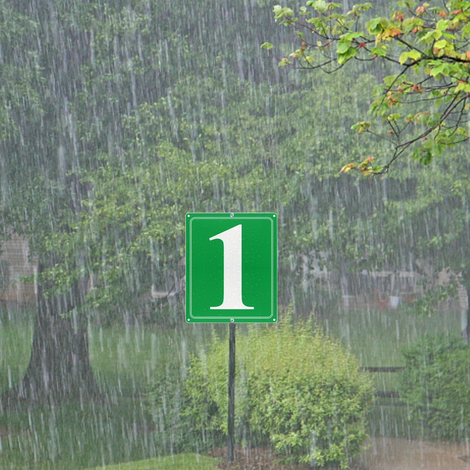 Thumbnail 6 de i-CowFun Outdoor Aluminum Number Sign 12" x 10