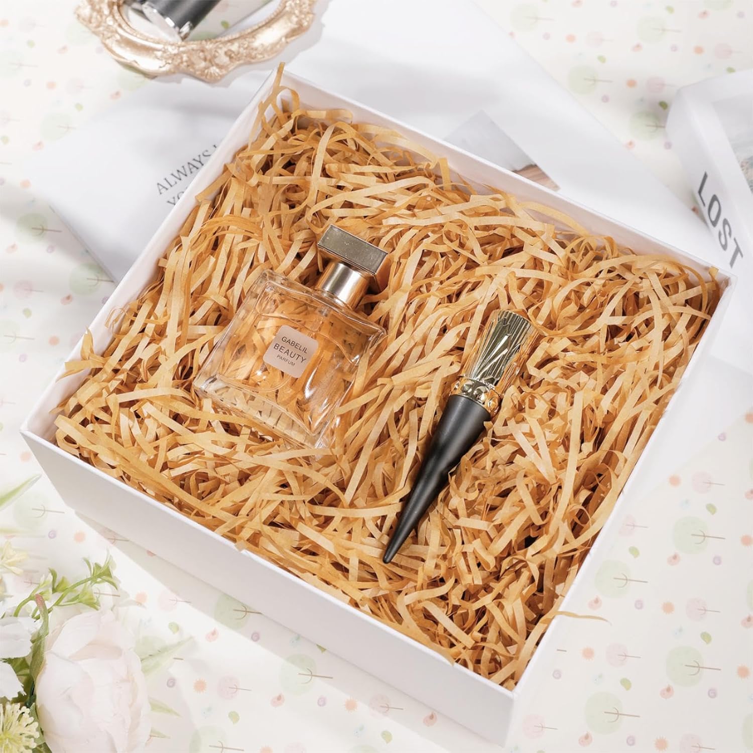 Thumbnail 1 de 500g Brown Shredded Tissue Paper for Gift Boxes – Eco-Friendly Hamper Filler
