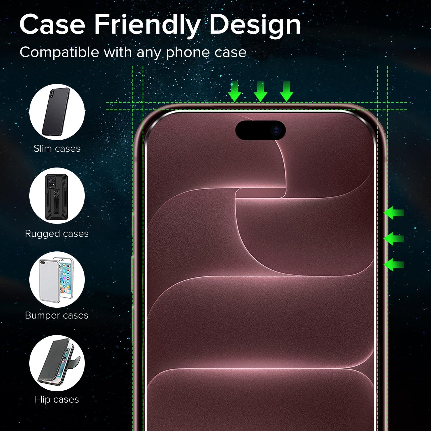 Thumbnail 4 de ivoler iPhone 18/17 Pro Max Screen Protector, 6.9-Inch Tempered Glass 3-Pack