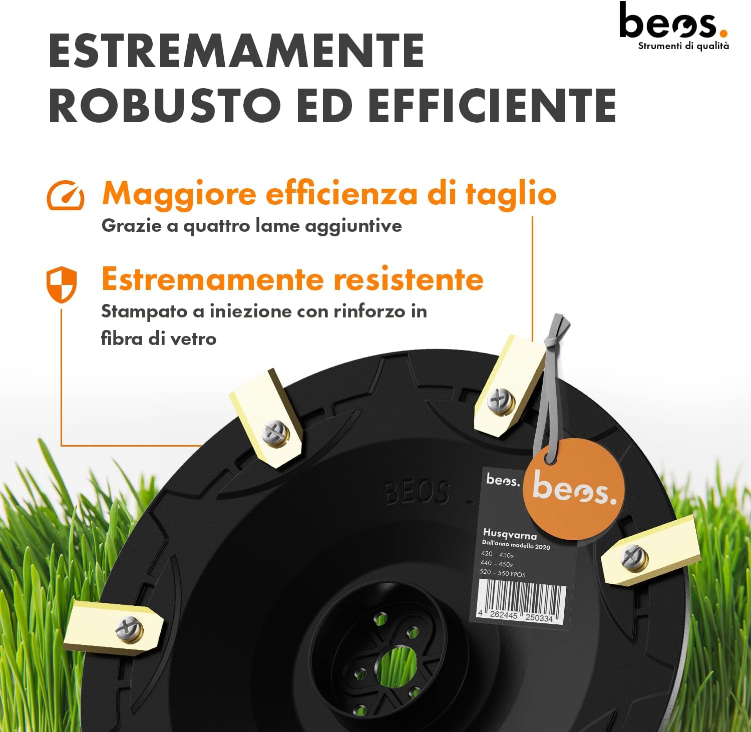 Thumbnail 4 de BEOS Disco di regolazione per robot tosaerba Premium a 7 lame per Husqvarna (Ø 222 mm) – per 420/430x/440/450x/520/550 EPOS