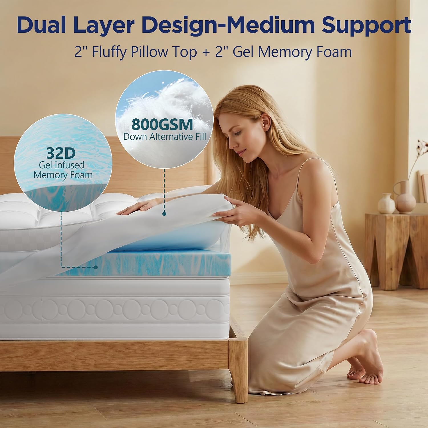 Detalle 2 de Vine Voice Mattress Topper 4 Inch