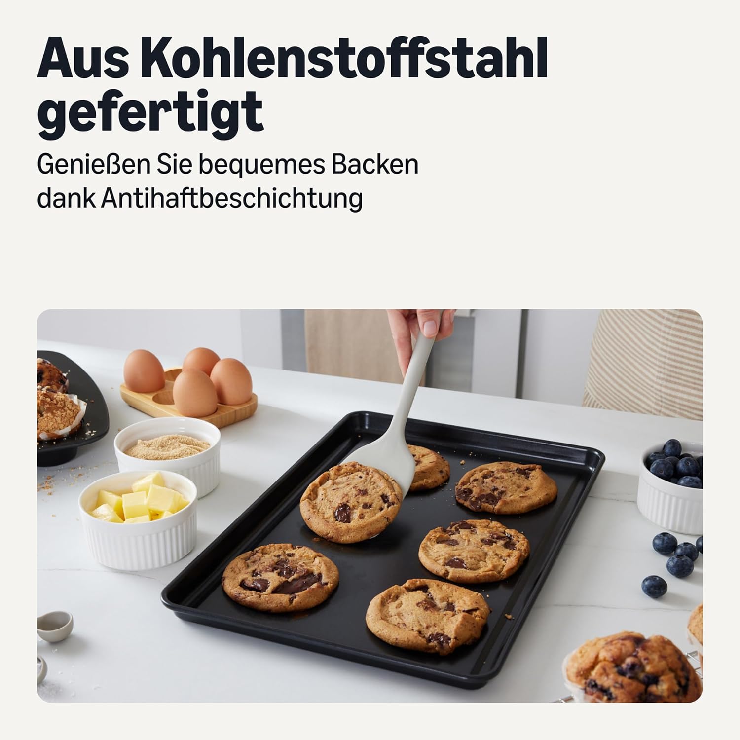 Detalle de Amazon Basics Antihaft-Backformen 6-teiliges Set ⌛