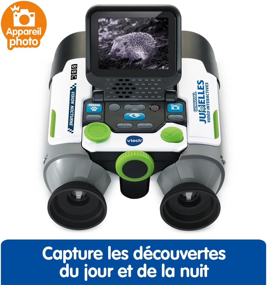 Thumbnail 3 de VTech Genius XL Jumelles Vidéo Interactives – Jumelles enfant 10x21 avec écran couleur et contenu éducatif BBC